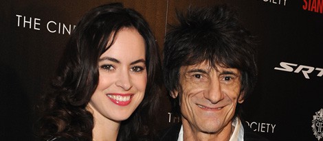 Sally Humphreys y Ronnie Wood