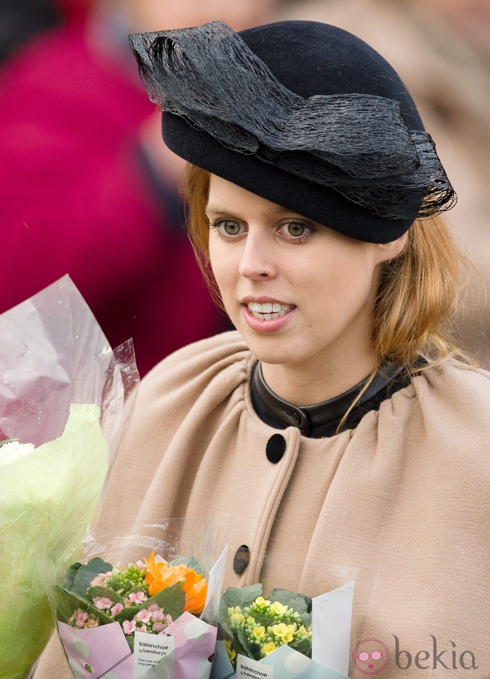 La Princesa Beatriz de York en la Misa de Navidad en Sandringham