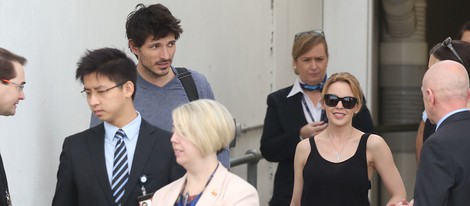 Andrés Velencoso y Kylie Minogue llegan a Sidney