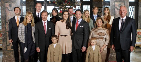 Foto familiar con motivo del compromiso de Félix de Luxemburgo y Claire Lademacher