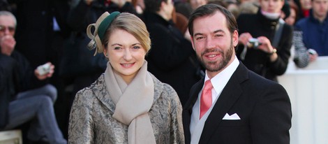 Guillermo de Luxemburgo y Stéphanie de Lannoy en la boda de Christoph de Austria