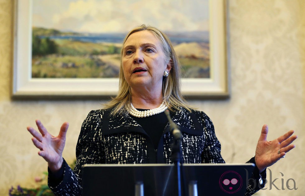 Hillary Clinton en una conferencia el 7 de diciembre de 2012