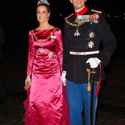 Joaquín y Marie de Dinamarca en la cena de gala de Año Nuevo