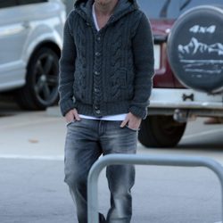 Leo Messi en el aeropuerto de Barcelona rumbo a la entrega del Balón de Oro 2012