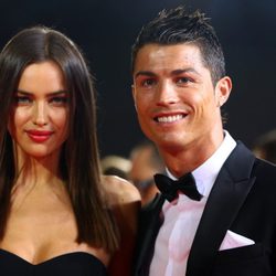 Irina Shayk y Cristiano Ronaldo en la gala de entrega del Balón de Oro 2012