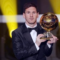 Leo Messi recoge el Balón de Oro 2012