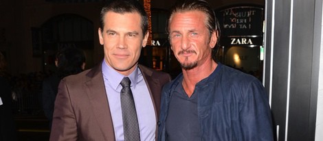 Josh Brolin y Sean Penn en el estreno de 'Gangster Squad' en Los Angeles