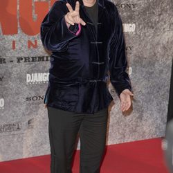 Quentin Tarantino en la premiere de 'Django Desencadenado' en París