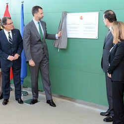 Artur Mas, el Príncipe de Asturias, Mariano Rajoy y Ana Pastor en la inauguración del AVE Barcelona-Frontera Francesa