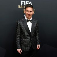 Leo Messi en la entrega del Balón de Oro 2012