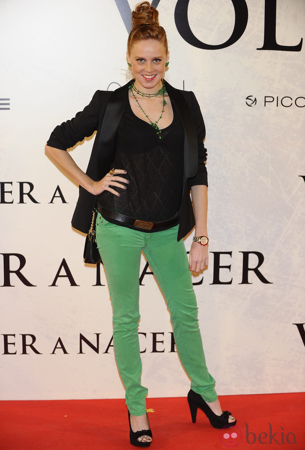 María Castro en el estreno de 'Volver a nacer' en Madrid