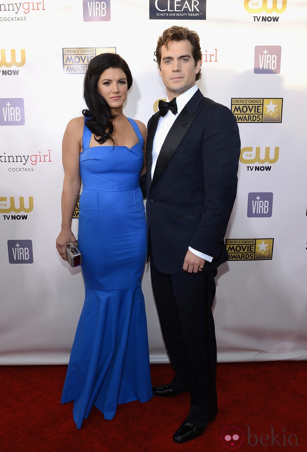 Henry Cavill y Gina Carano en los Critics' Choice Movie Awards 2013