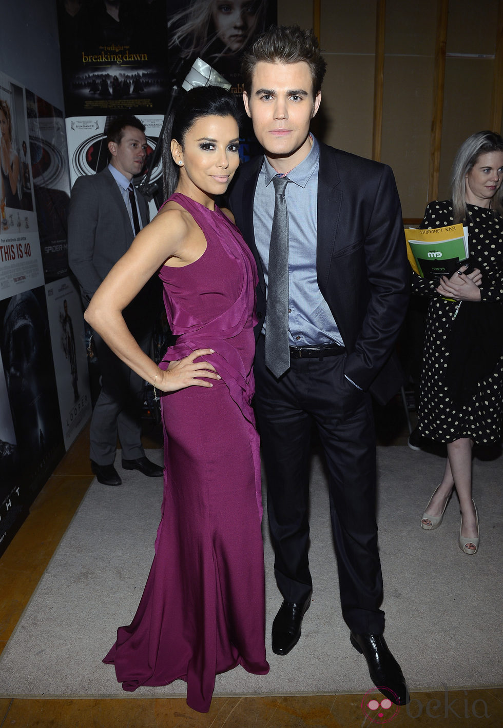 Eva Longoria y Paul Wesley en los Critics' Choice Movie Awards 2013