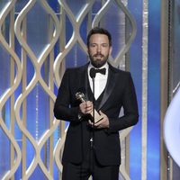 Ben Affleck recogiendo el Globo de Oro 2013 a Mejor director por 'Argo'