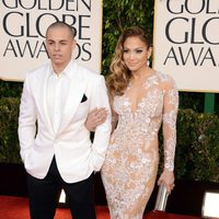 Jennifer Lopez y Casper Smart en los Globos de Oro 2013