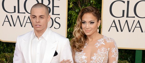 Jennifer Lopez y Casper Smart en los Globos de Oro 2013