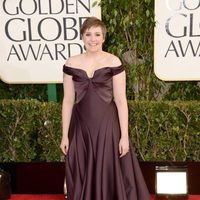 Lena Dunham en los Globos de Oro 2013