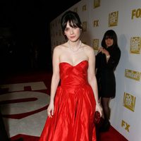 Zooey Deschanel en la fiesta Fox tras los Globos de Oro 2013