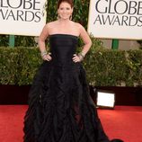 Debra Messing en los Globos de Oro 2013