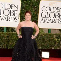 Debra Messing en los Globos de Oro 2013