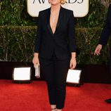 Amy Poehler en la alfombra roja de los Globos de Oro 2013