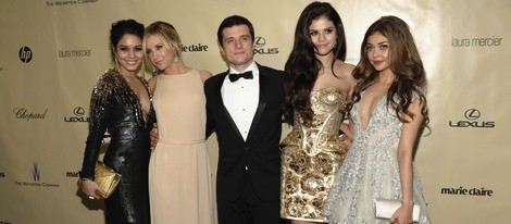 Vanessa Hudgens, Ashley Tisdale, Josh Hutcherson, Selena Gomez y Sarah Hyland en la fiesta Chopard tras Globos de Oro 2013