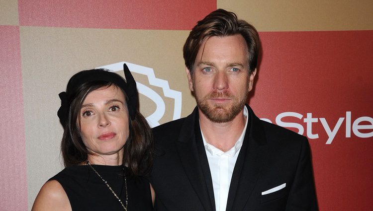 Ewan McGregor y Eve Mavrakis en la fiesta InStyle tras los Globos de Oro 2013