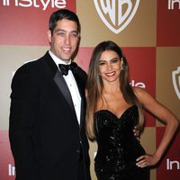 Sofía Vergara y Nick Loeb en la fiesta InStyle tras los Globos de Oro 2013