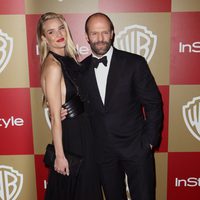 Rosie Huntington-Whiteley y Jason Statham en la fiesta InStyle tras los Globos de Oro 2013 