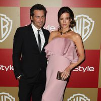 Len Wisemen y Kate Beckinsale en la fiesta InStyle tras los Globos de Oro 2013