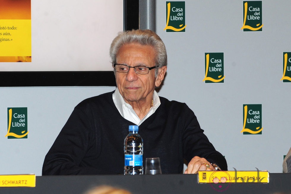 William Mebarak en la presentación de su libro en Barcelona