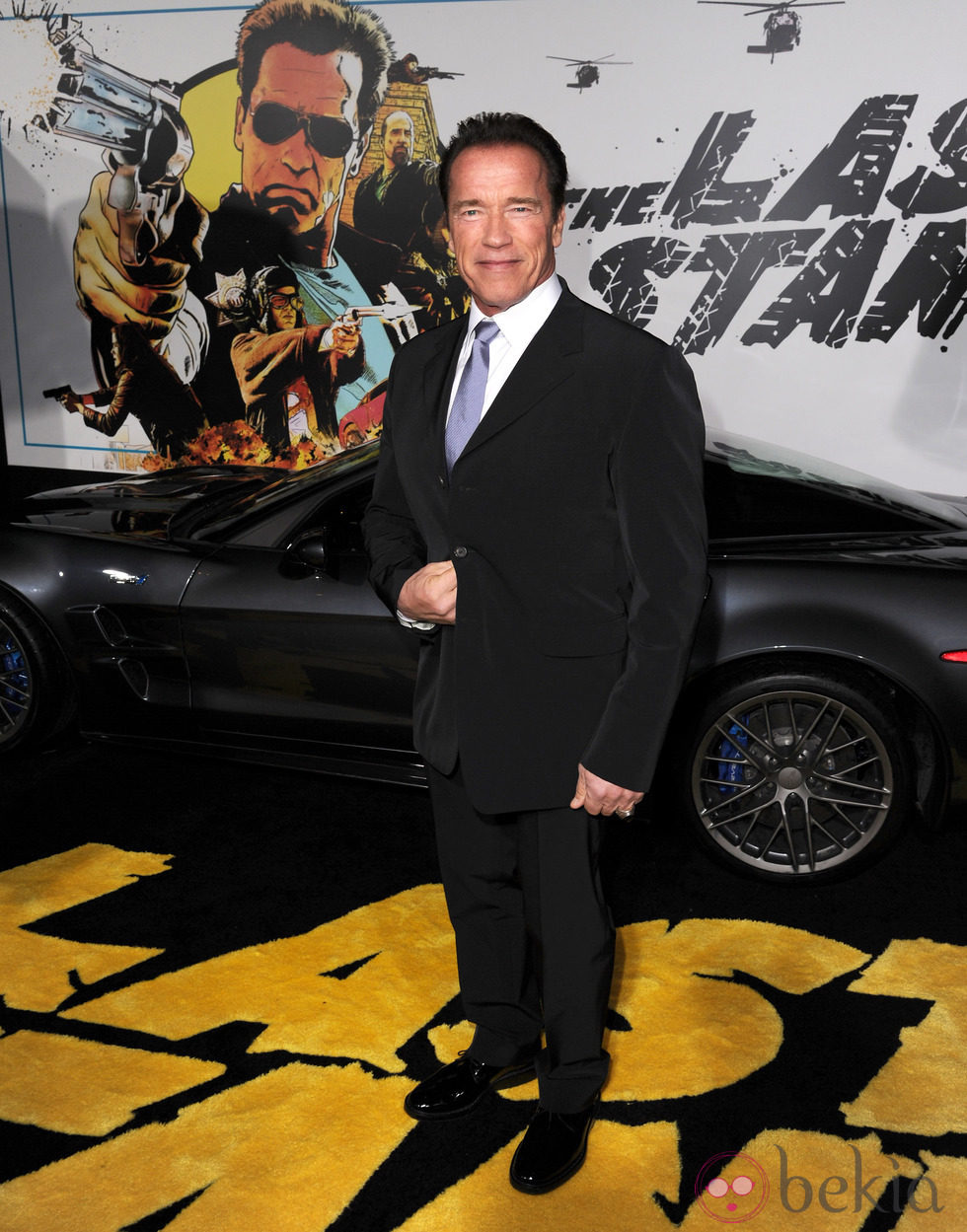 Arnold Schwarzenegger en el estreno de 'El último desafío'