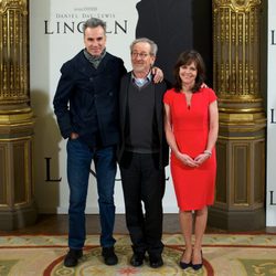 Daniel Day-Lewis, Steven Spielberg y Sally Field estrenan 'Lincoln' en Madrid