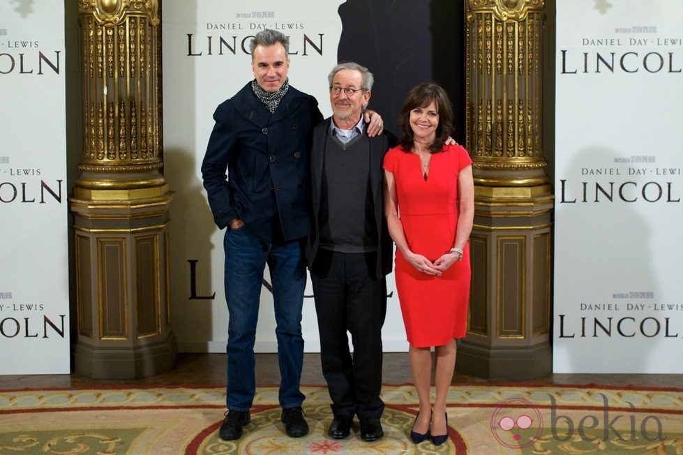 Daniel Day-Lewis, Steven Spielberg y Sally Field estrenan 'Lincoln' en Madrid