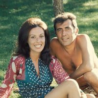 Fernando Guillén y Gemma Cuervo durante unas vacaciones en los años 70