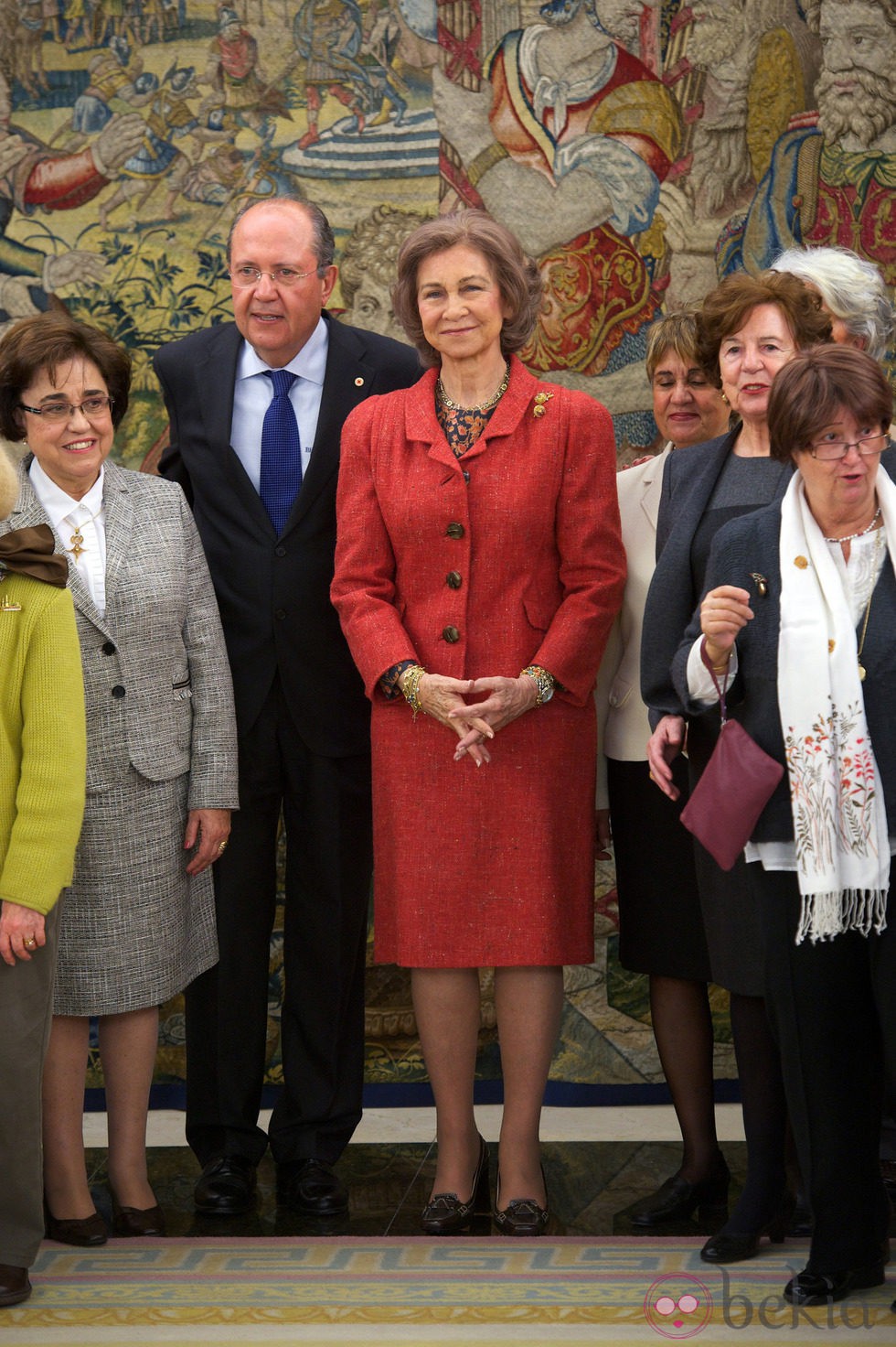 La Reina Sofía en una audiencia en Zarzuela