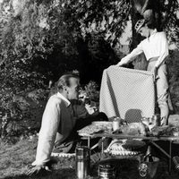 Audrey Hepburn en un fotograma de 'Ariane'