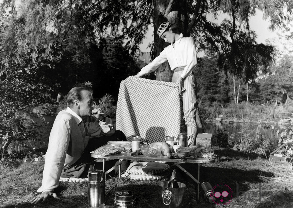 Audrey Hepburn en un fotograma de 'Ariane'