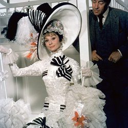 Audrey Hepburn junto a Rex Harrison en 'My Fair Lady'