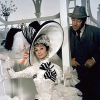 Audrey Hepburn junto a Rex Harrison en 'My Fair Lady'