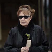 Gemma Cuervo en el funeral de Fernando Guillén