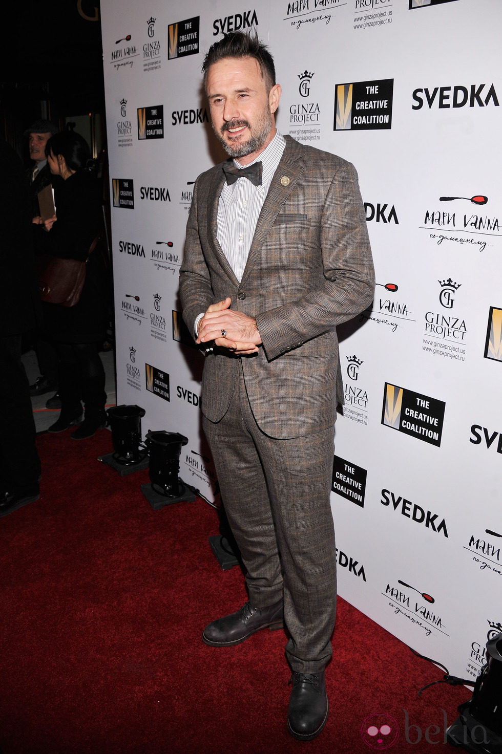 David Arquette posa en la alfombra roja en 'The Creative Coalition: Night Before Dinner' 