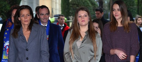 Estefanía de Mónaco, Camille Gottlieb y Pauline Ducruet en el Festival de Circo de Monte-Carlo 2013