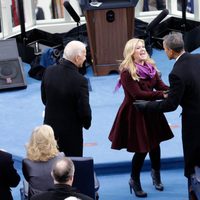 Barack Obama y Kelly Clarkson en su toma de posesión