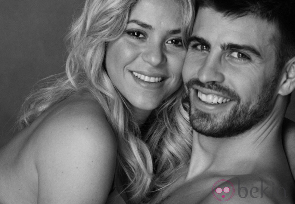 Gerard Piqué y Shakira muy sonrientes