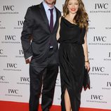 Eric Dane y Rebecca Gayheart en el salón de la relojería de lujo de Ginebra 2013