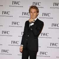 Nico Rosberg en el salón de la relojería de lujo de Ginebra 2013