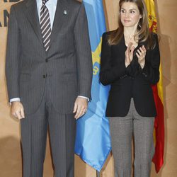 Los Príncipes Felipe y Letizia en Felechosa