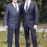 Fernando Gil y José Luis García Pérez en la presentación de la miniserie 'El Rey'