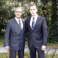 Fernando Gil y José Luis García Pérez en la presentación de la miniserie 'El Rey'